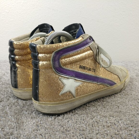 Golden Goode Slide Flag LTD Sneakers Distressed Designer Skate Shoes - Picture 6 of 16